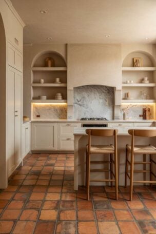 2026 kitchen trends fi 00 Discover new kitchen ideas for 2026 with earthy colors, honed stone, brass hardware, and layered lighting that feels like home