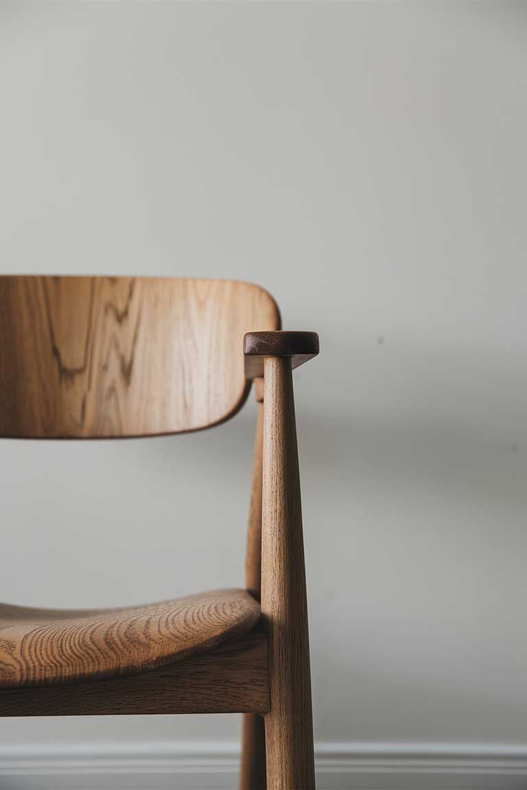 A crafted wodden chair