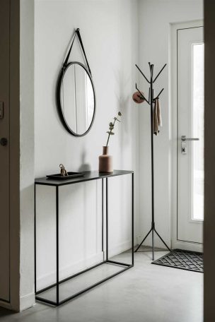 A minimalist entryway