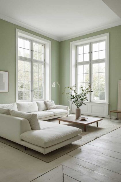 26 Sage Green Minimalist Living Room Ideas: Serene Spaces 31 Sage green minimalistic living room ideas