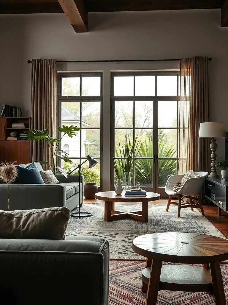 22 Modern Luxury Living Room Decor Ideas for Elegant Spaces 12 Spacious modern luxury living room with artisan furniture and large windows