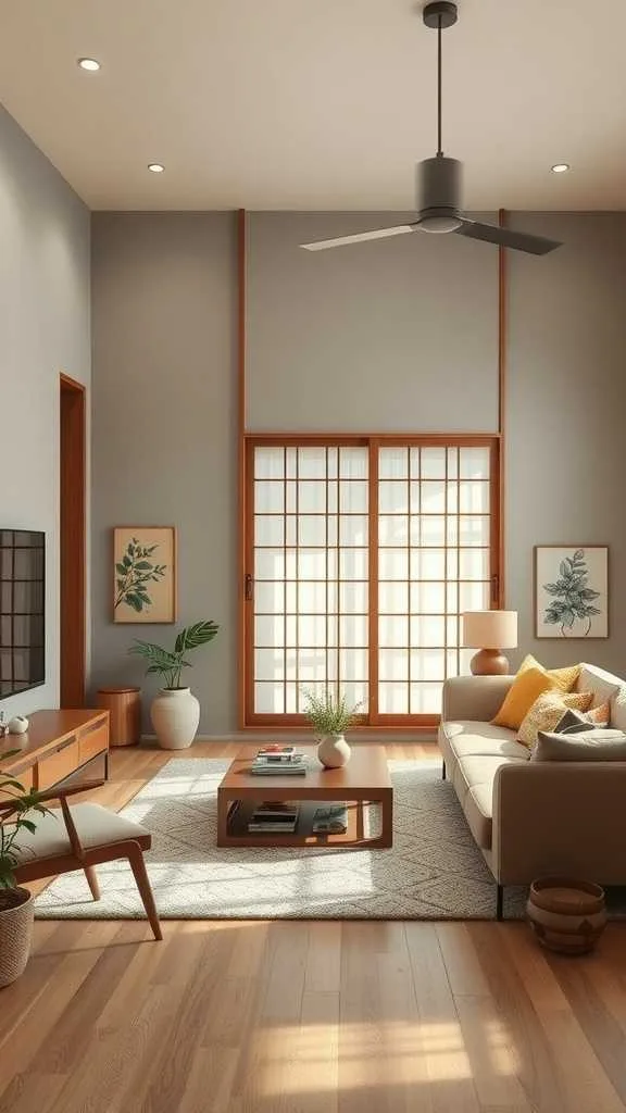 21 Japandi Living Room Design Ideas for a Cozy, Stylish Home 21 A beautifully designed Japandi style living room featuring clean lines, natural materials, and a cozy atmosphere.