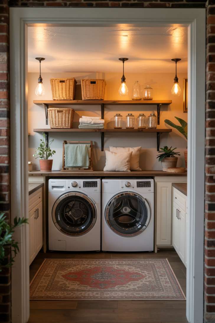 Simple Spaces 12 A basement laundry room