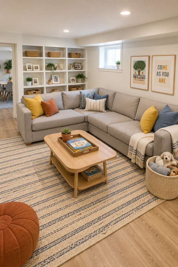 basement living room ideas 3 Low ceiling design tricks and smart furniture choices that make below-grade living spaces feel open and welcoming