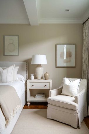 Beige minimalist bedroom ideas