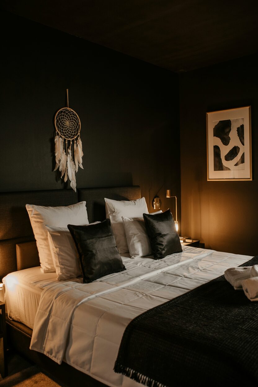 18 Black Bedroom Decor Ideas for a Bold Statement Look 4 black bedroom ideas 04 See how dark colors, textures, and clever lighting combine to make bedrooms that feel both dramatic and welcoming