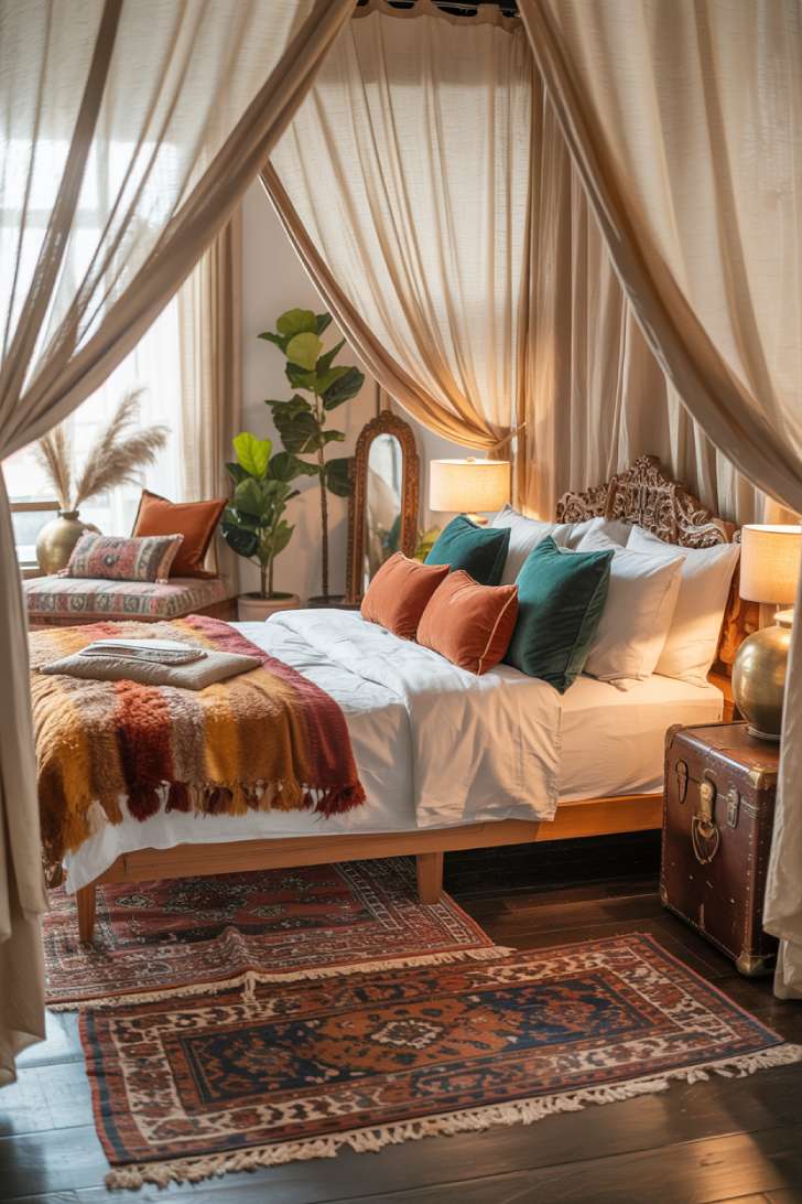 Simple Spaces 10 A bohemian chic bedroom