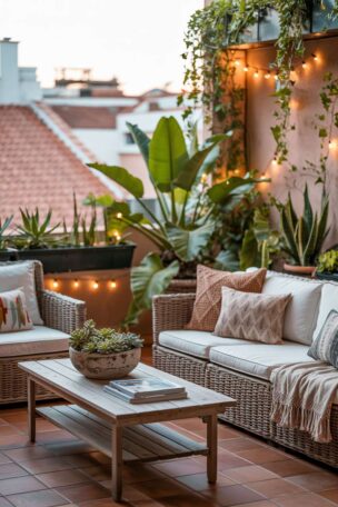 A boho balcony