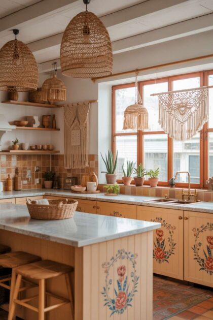 A Boho kitchen