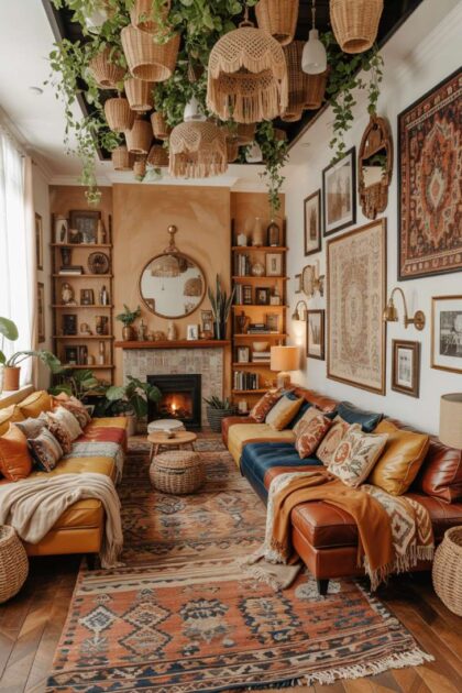 12 Beautiful Boho Maximalist Decor Ideas for a Cozy Retreat A boho maximalist decor