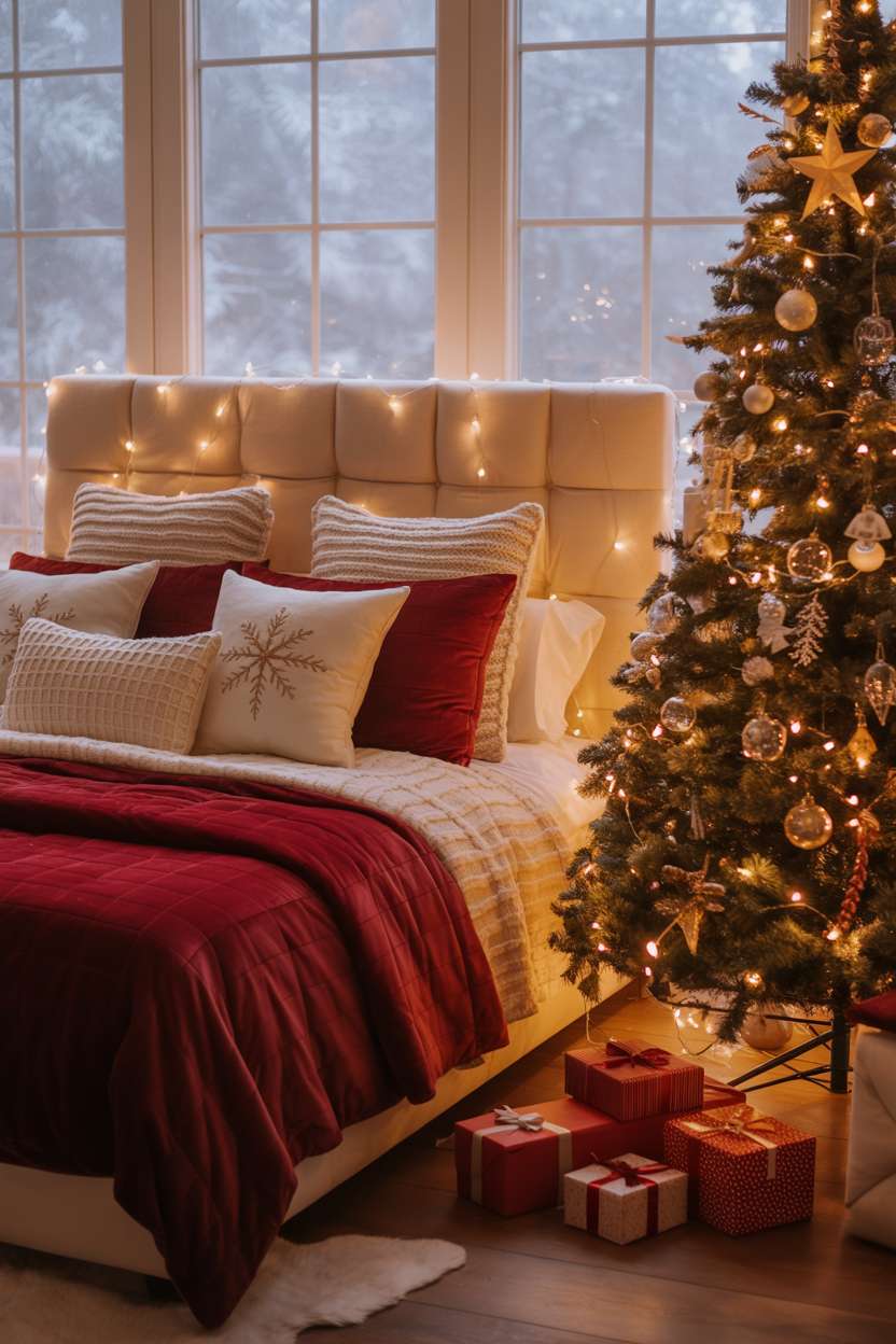 A Christmas Bedroom decoration
