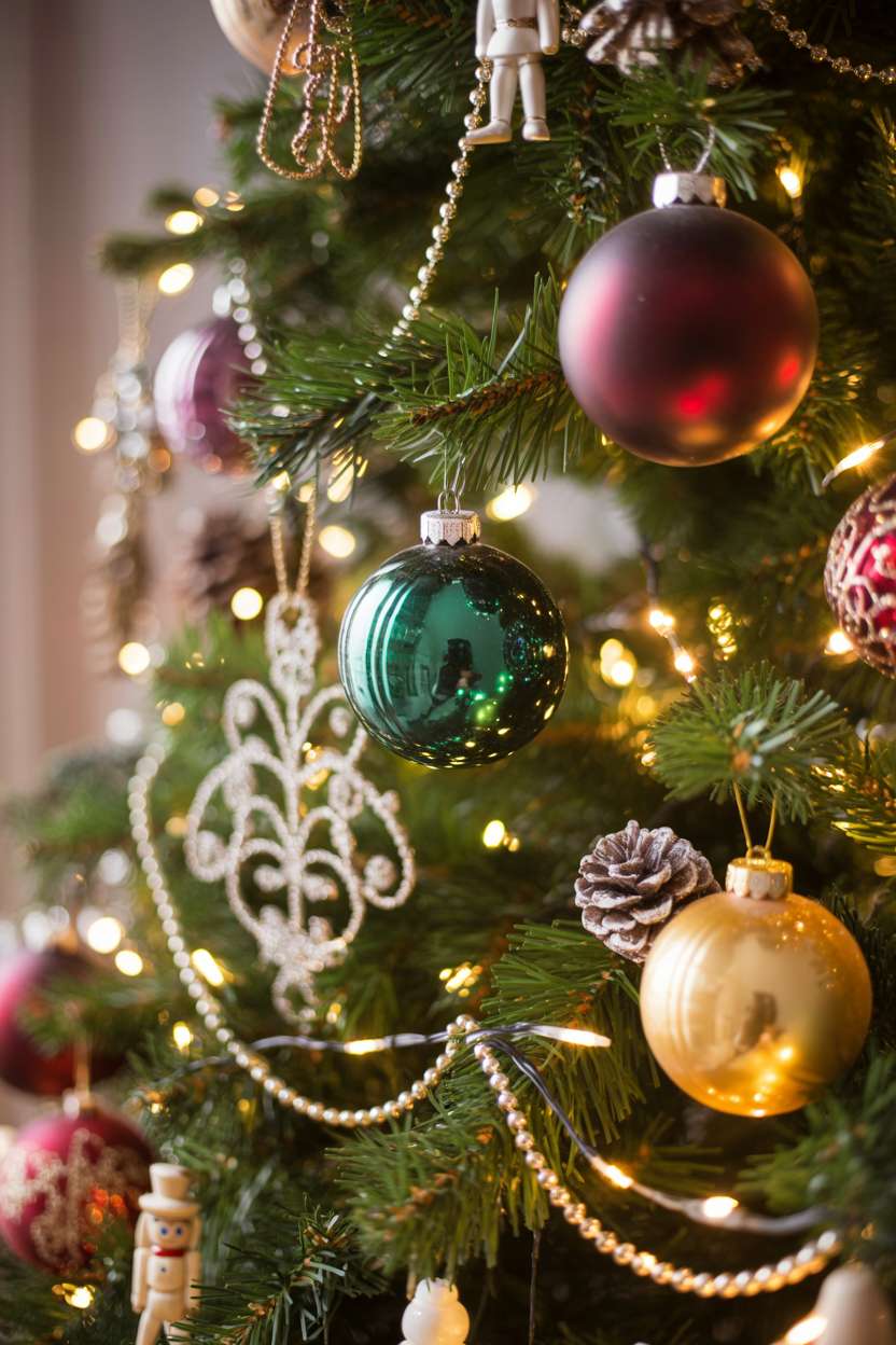 A Christmas tree decoration