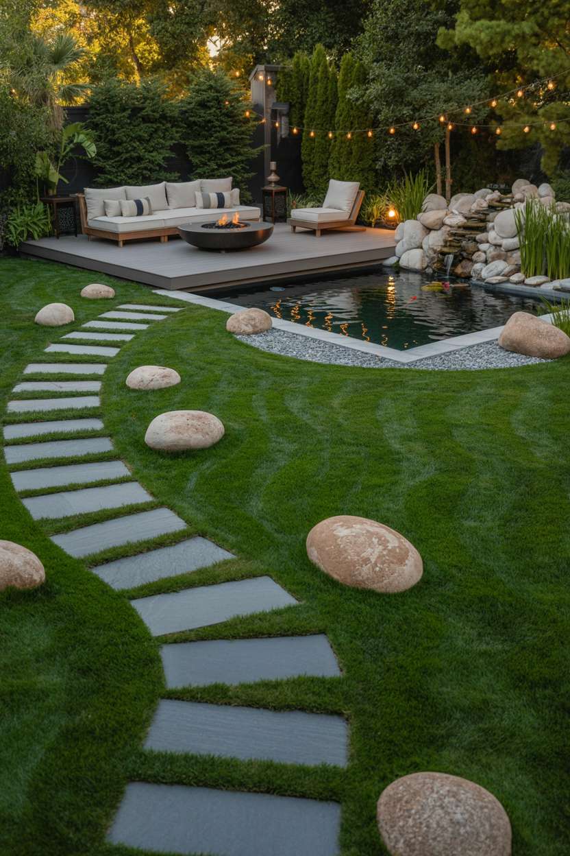 A cozy backyard design
