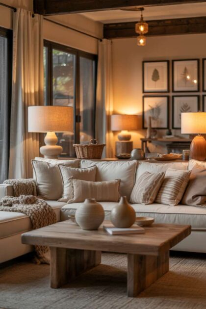 11 Cozy Neutral Living Room Decor Ideas for Warmth 16 A cozy neutral living room