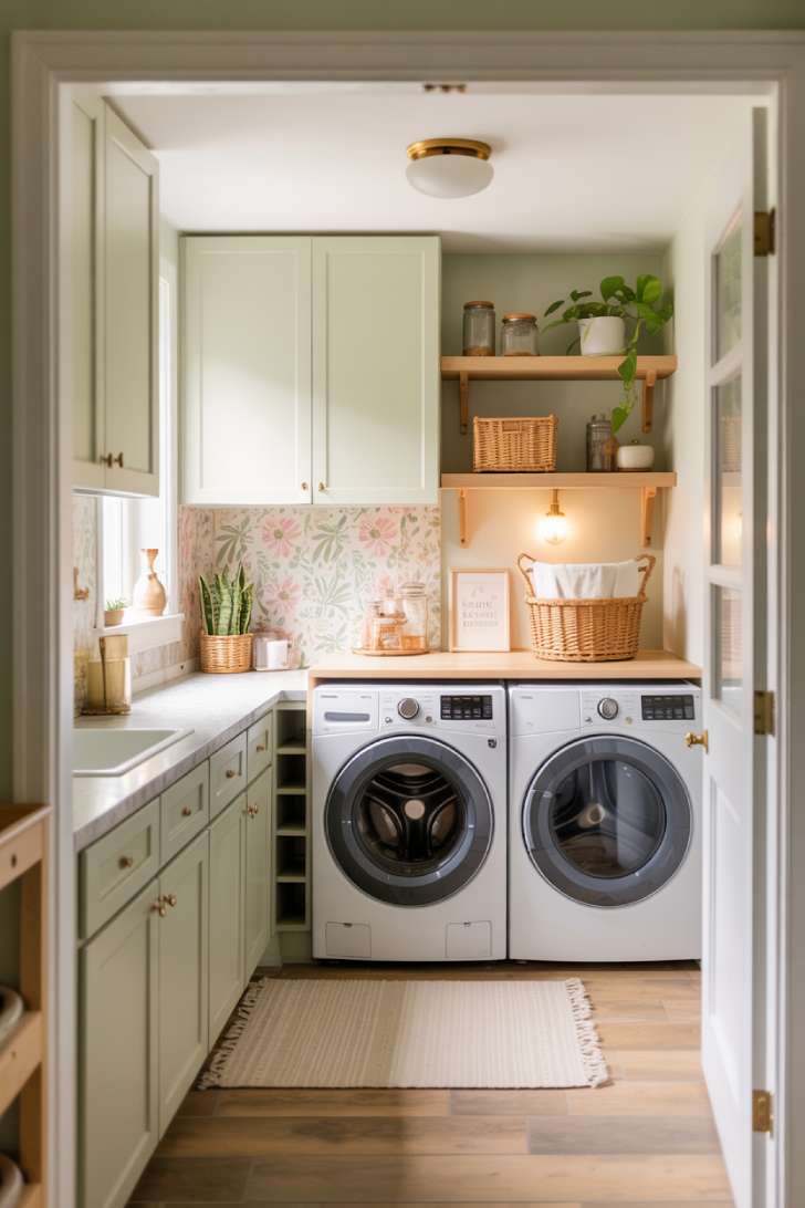 A cute laundry room