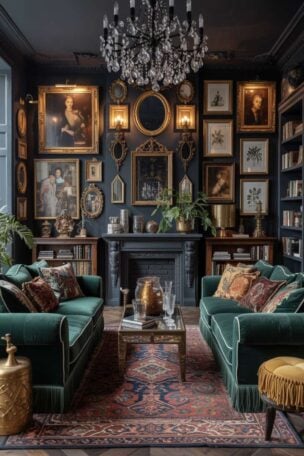 A dark maximalist decor