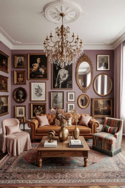 11 Vibrant Eclectic Maximalism Living Room Styles to Copy An eclectic maximalism living room