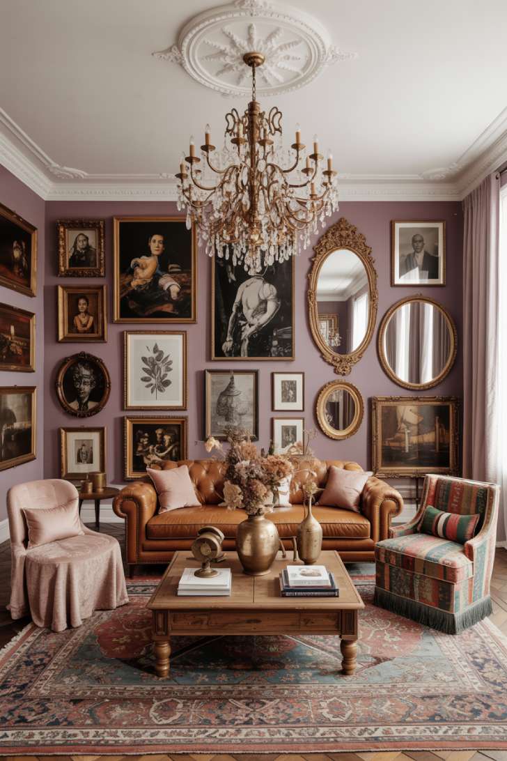 Simple Spaces 13 An eclectic maximalism living room