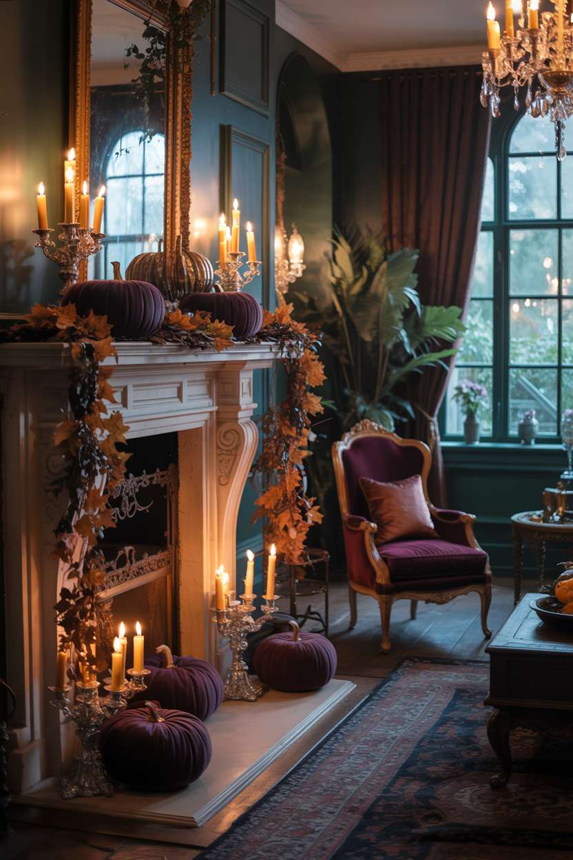 An elegant Halloween decor