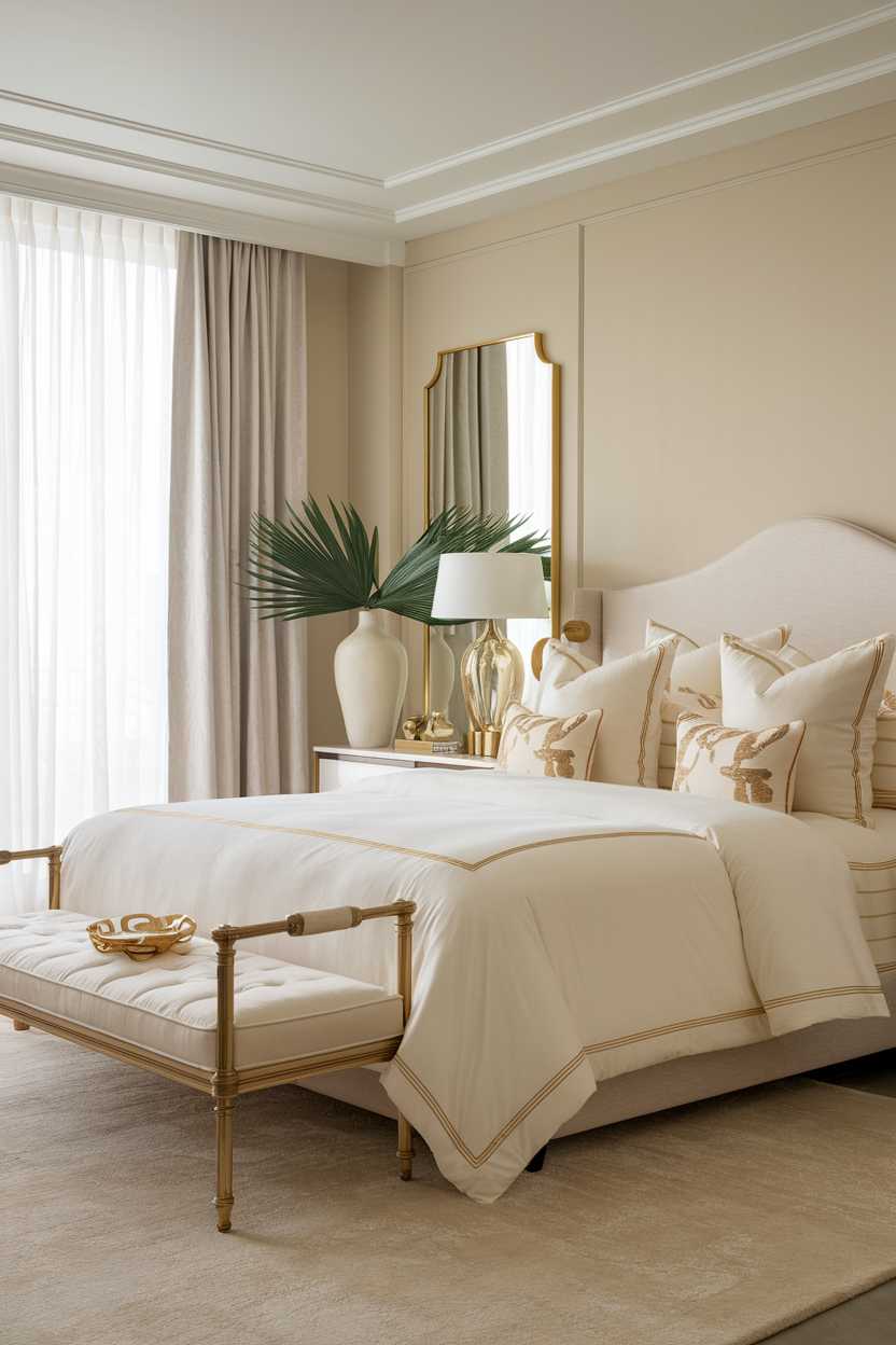 An elegant bedroom