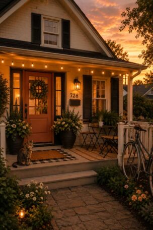 A front patio decoration