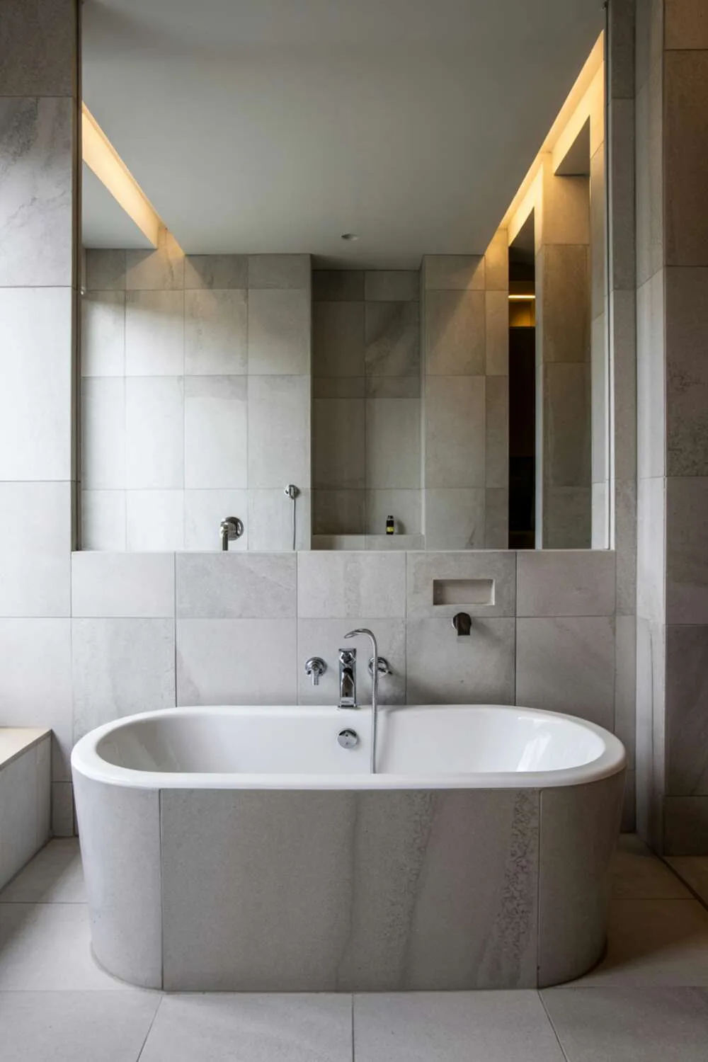 A grey bathroom design