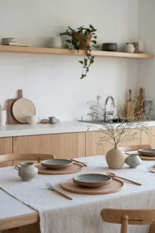 A Japandi kitchen design