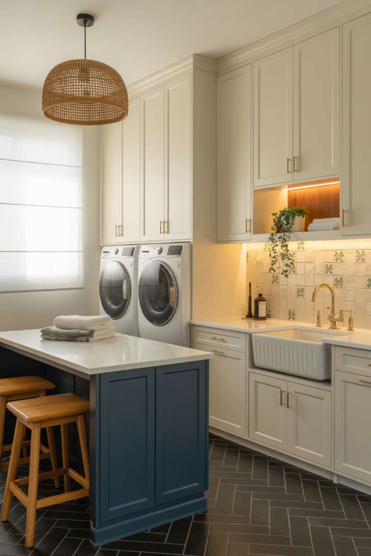 Simple Spaces 13 A large laundry room