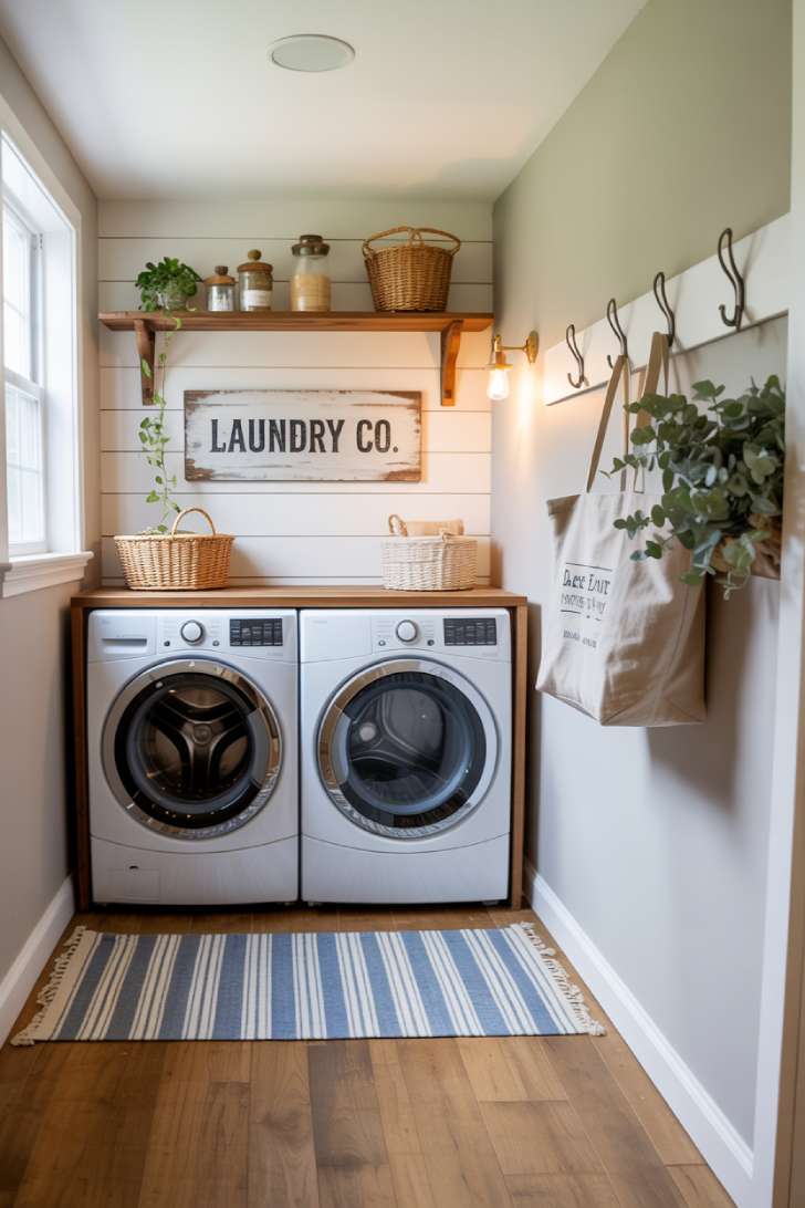 Simple Spaces 11 A laundry room wall decor