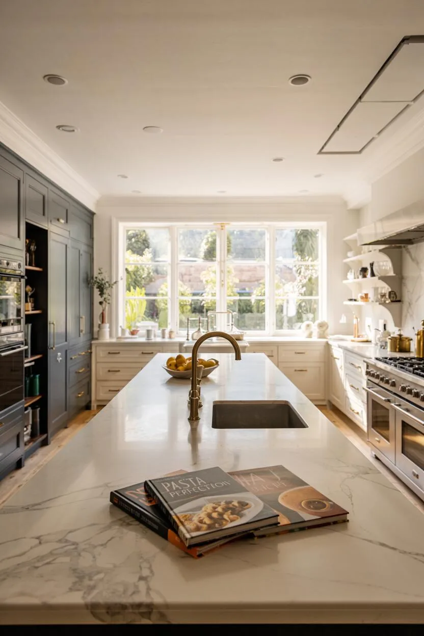 A luxury kitchen design