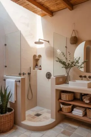A Mediterranean bathroom design