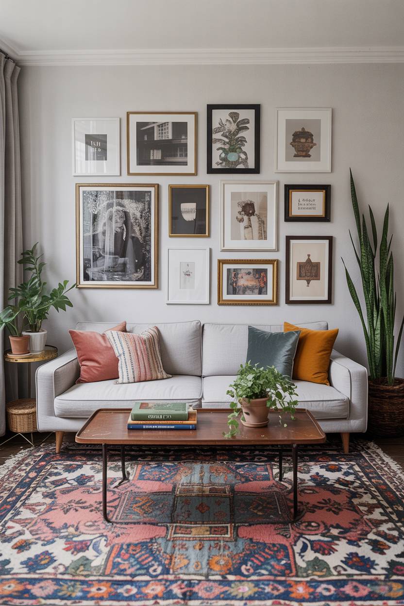 Minimalism Vs Maximalism: Finding Your Interior Design Balance 11 Harmonious blend of minimalist foundation with maximalist accent elements