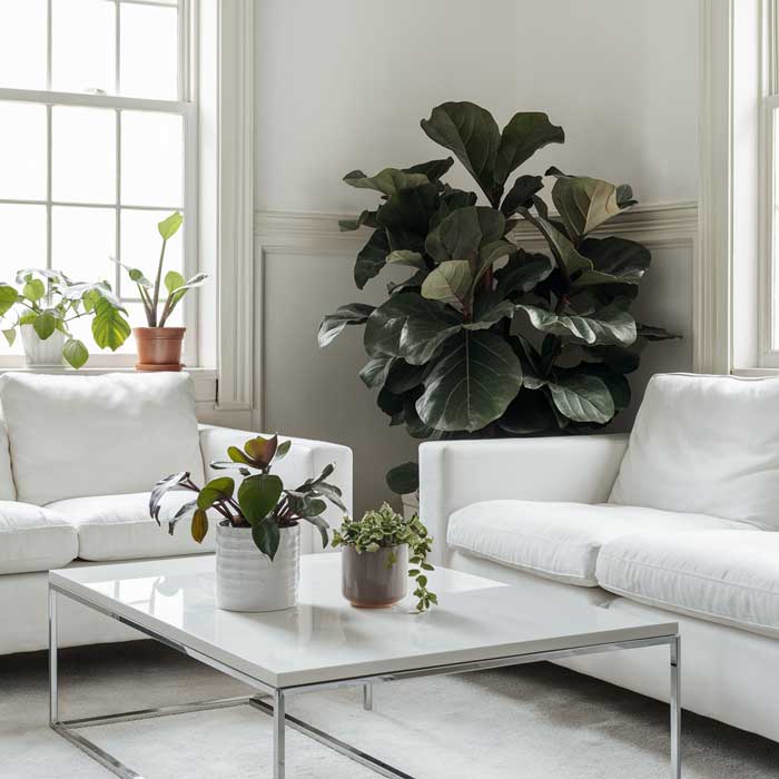 Minimalist indoor plant decor