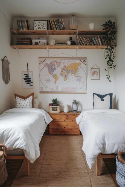 29 Minimalist Kids Bedroom Ideas: Simple Yet Playful Designs 34 A minimalist kids bedroom