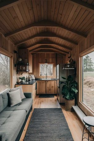 Minimalist life in a tiny house