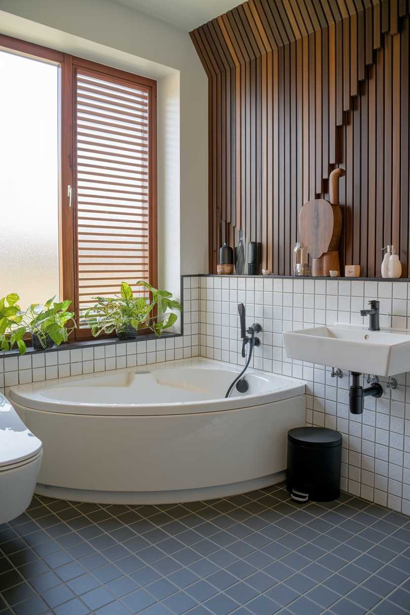 A modern bathroom design