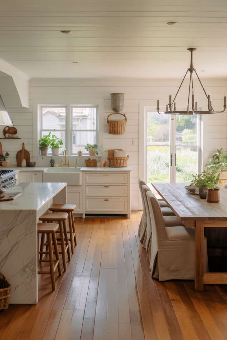 A modern cottage kitchen