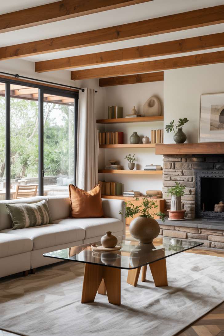 A modern cottage living room