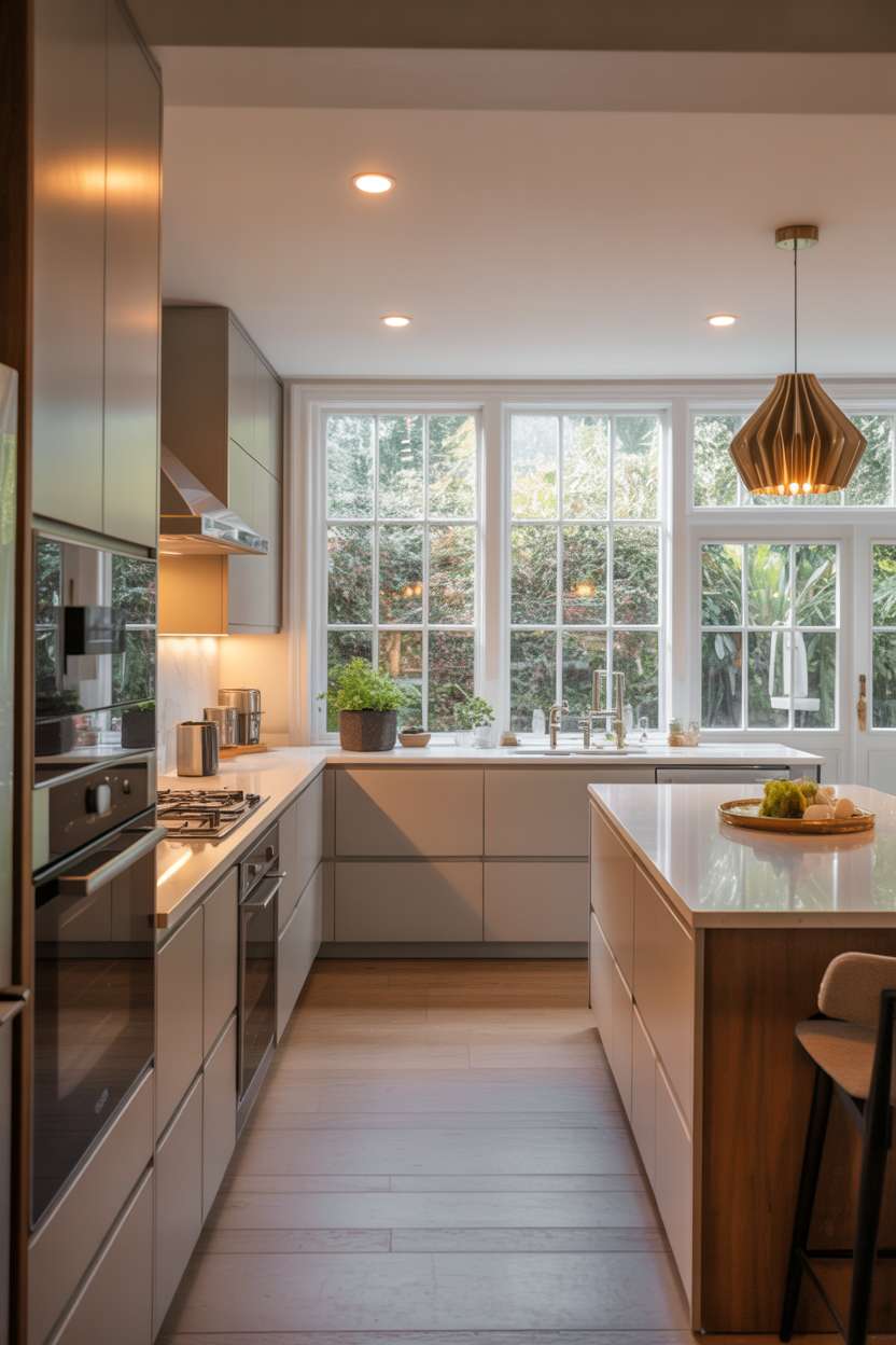 A modern elegant kitchen design