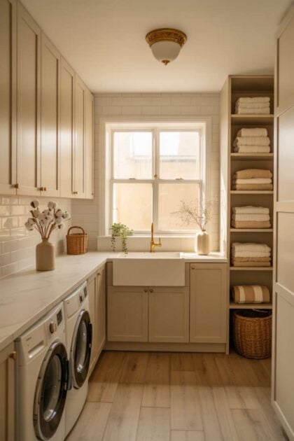 10 Beautiful Modern Laundry Room Ideas That Inspire Joy A modern laundry room