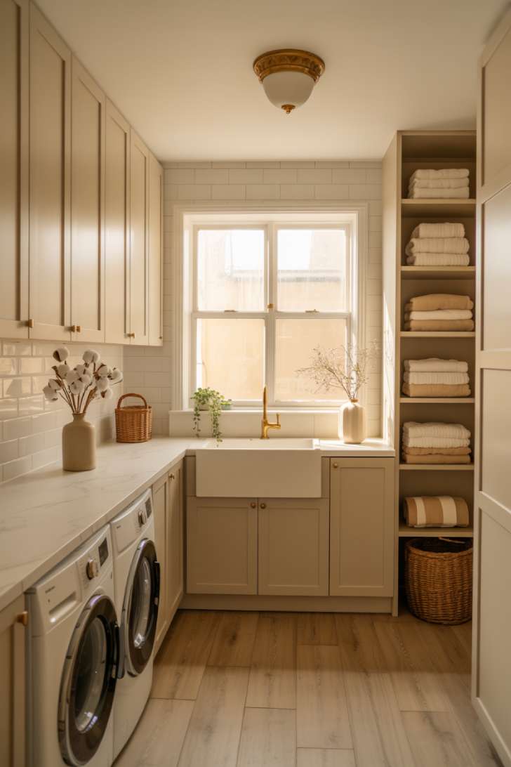 Simple Spaces 12 A modern laundry room