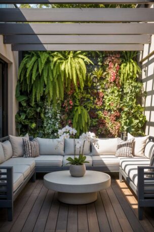 A modern patio design