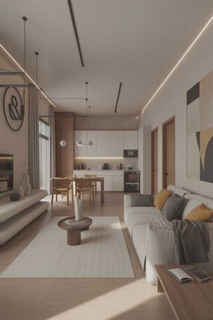 A modern style interior design
