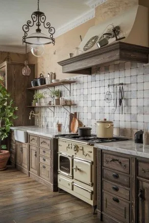 A modern vintage kitche decor