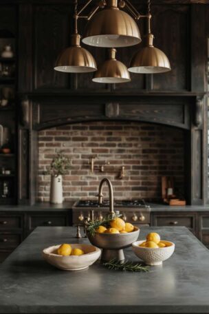 A moody kitchen design