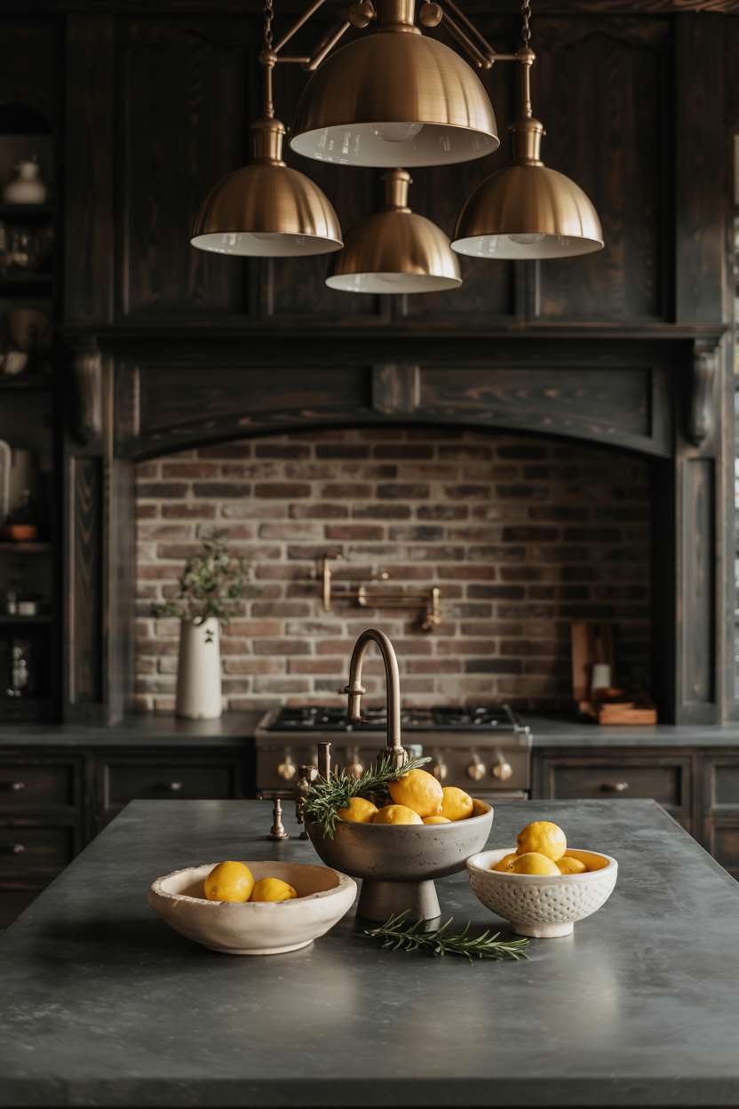 A moody kitchen design