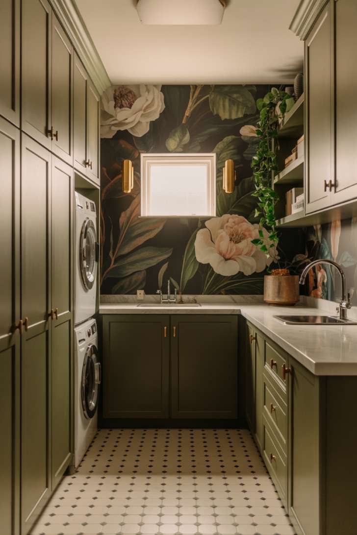 Simple Spaces 12 A moody laundry room