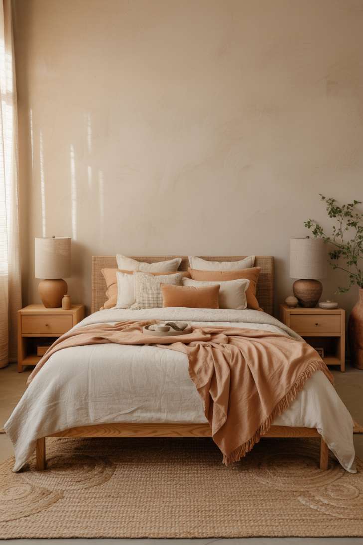 Simple Spaces 12 A neutral earthy bedroom