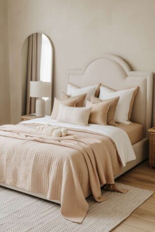A neutral girls bedroom