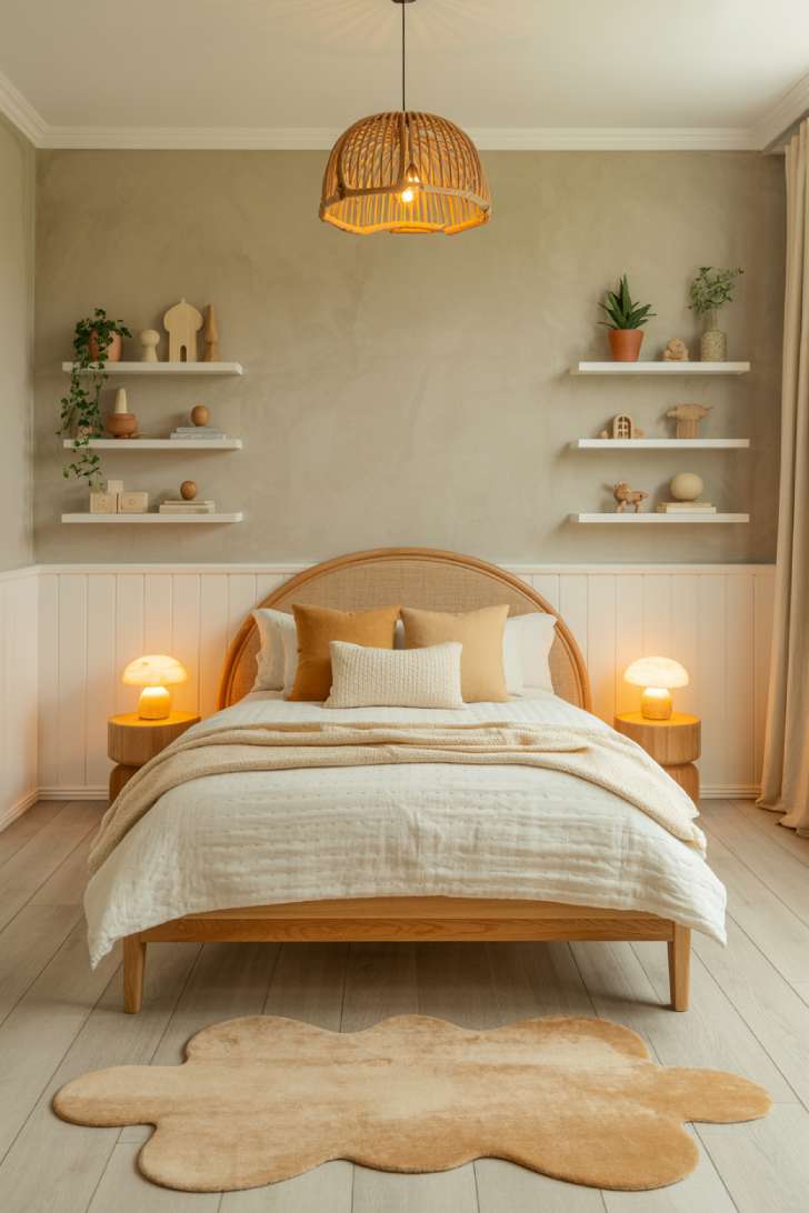 A neutral kids bedroom